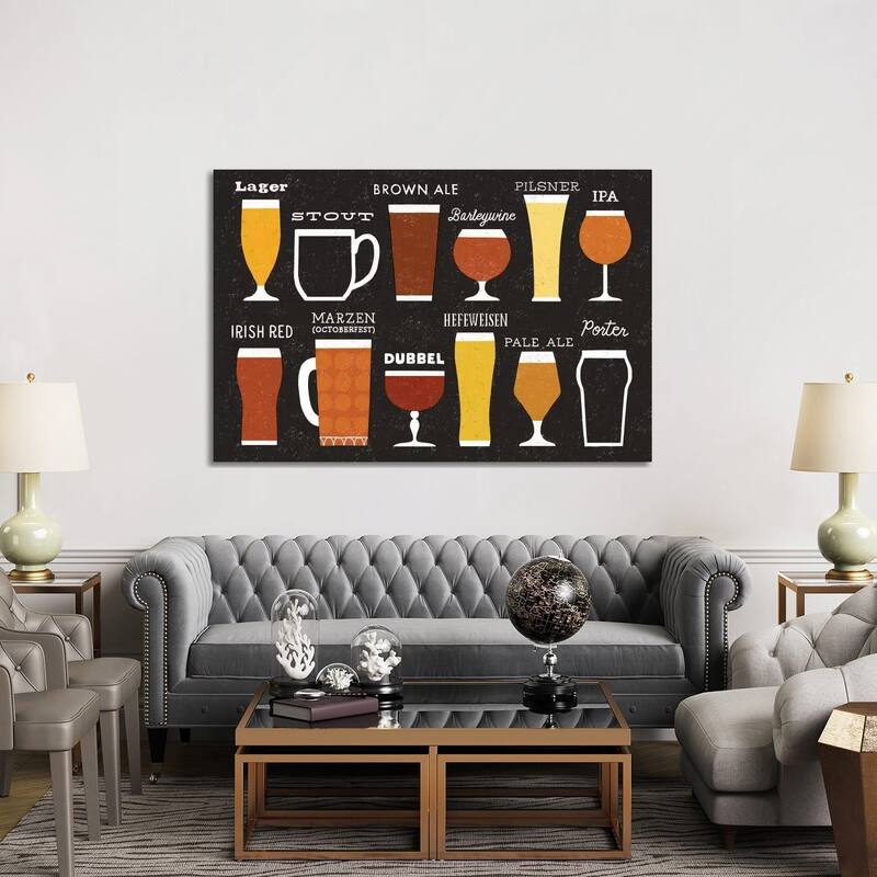 iCanvas "Craft Beer List" by Michael Mullan Canvas Print