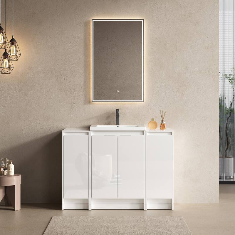 Freestanding Bathroom Vanity With Resin Sink