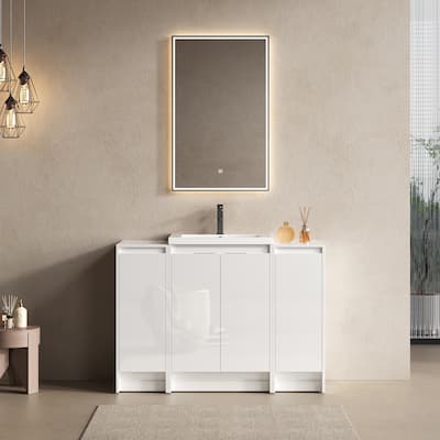 Freestanding Bathroom Vanity With Resin Sink