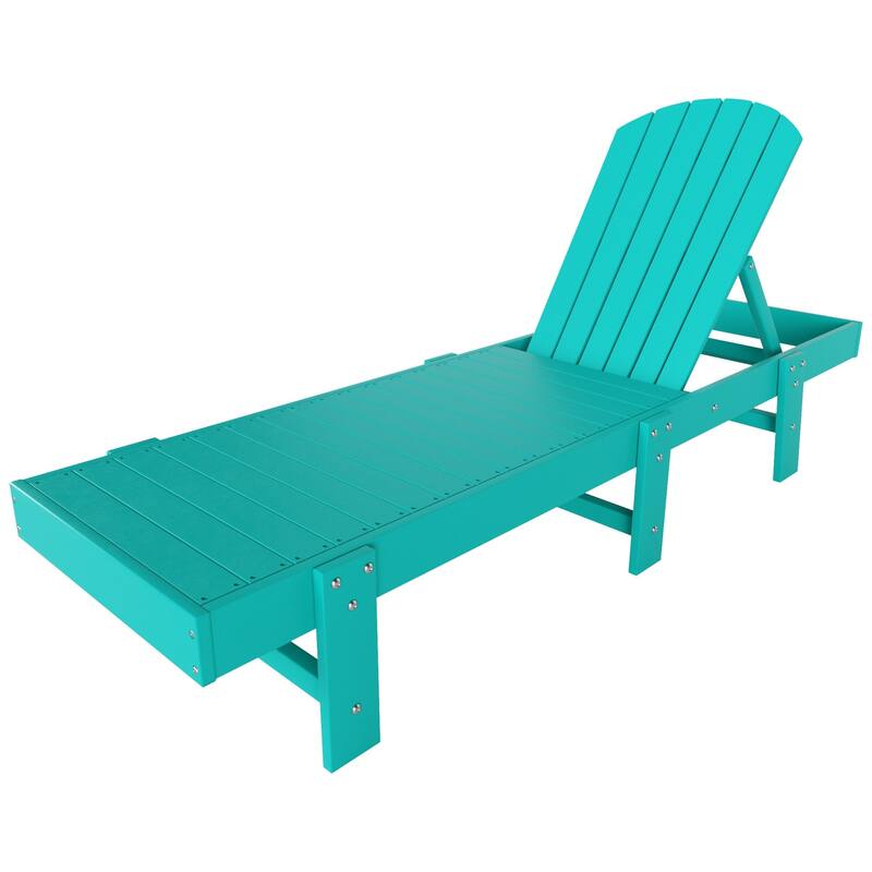 Polytrends Altura Armless Poly Eco-Friendly All Weather Reclining Chaise Lounge