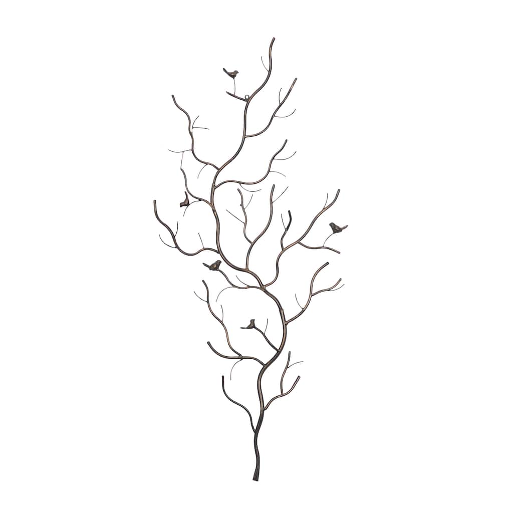 Metal Bird Home Wall Decor - Brown - Roche River Decor