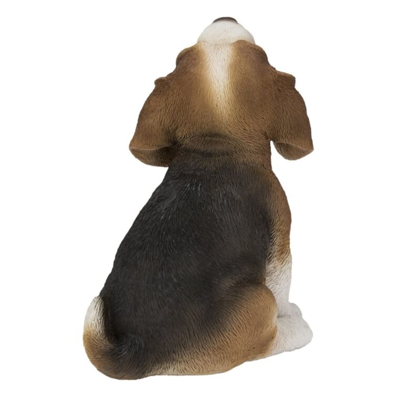 Howling Beagle Puppy Outdoor Garden Statue - 6.5"