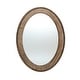preview thumbnail 5 of 12, Cameo Wood Framed 32-Inch Oval Wall Mirror, Bathroom Wall Mirror - 31.89" H x 24" W x 1.26" D
