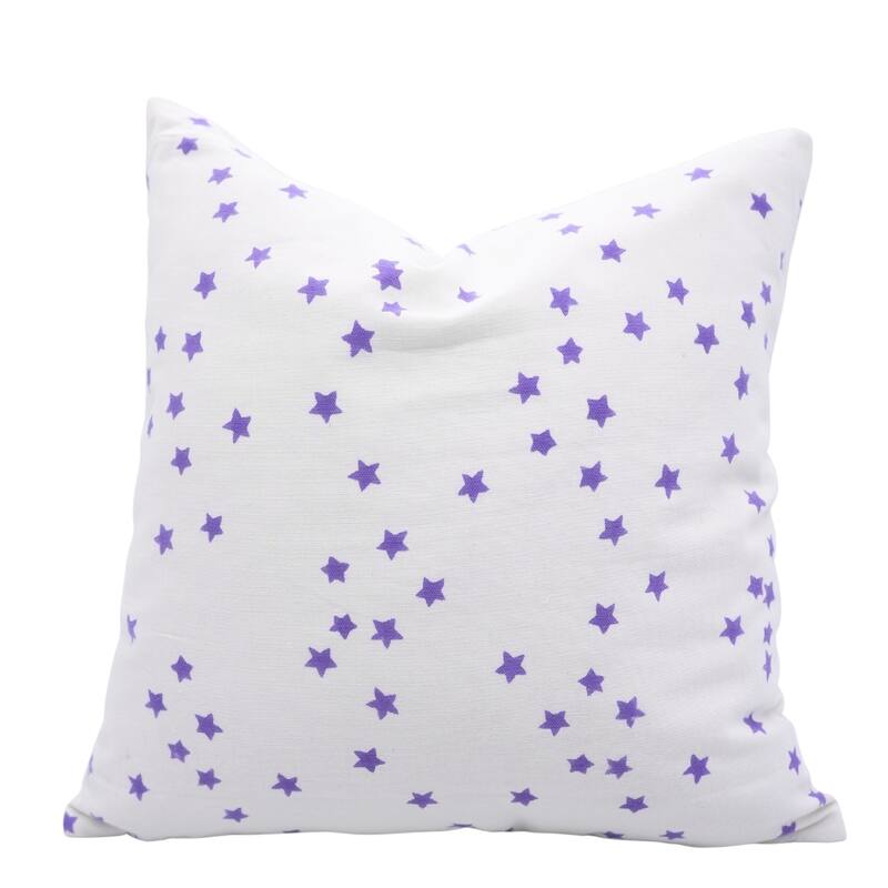 Fabdivine Home Decorative Accent Green Cotton Cushion Case, Skeleton - Pillow Covers - Star- Purple - 22" X 22"