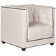 preview thumbnail 4 of 4, SAFAVIEH Kids Little Decorator Taupe and Black Childrens Club Chair