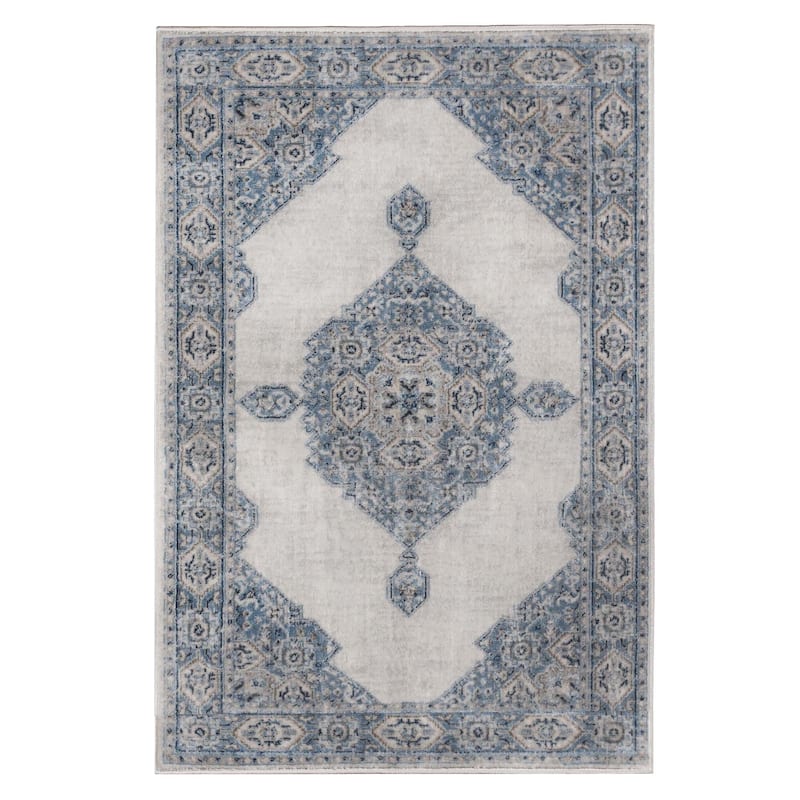 Superior Kailani Modern Farmhouse Medallion Indoor Runner or Area Rug