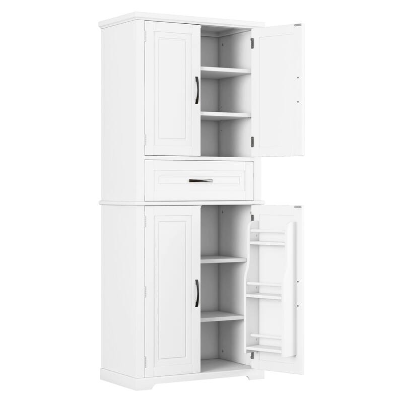 Christopher Knight Home - Whitmore Tall Bathroom Storage Cabinet with Adjustable Shelves and Multi-Functional Design