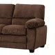 preview thumbnail 4 of 3, Andres Contemporary Brown Upholstered Living Room Loveseat