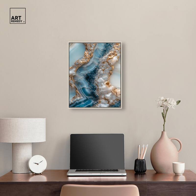 Lapis River Canvas by Art Remedy