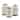 Tabletops Gallery 3PC Ziggy Canisters with Acacia Wood Lid