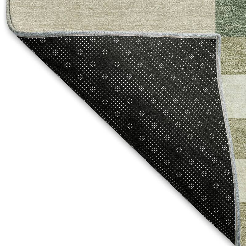Machine Washable Indoor/ Outdoor Modern Hatch Chantille Rug