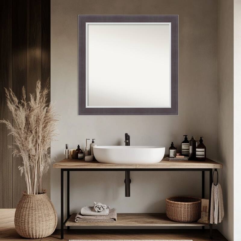 Ellie Non-Beveled Framed Bathroom Vanity Wall Mirror