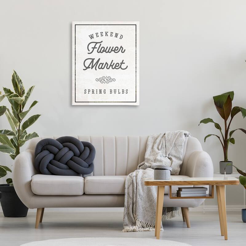 Stupell Flower Market Spring Bulbs Canvas Wall Art Design By Lil' Rue