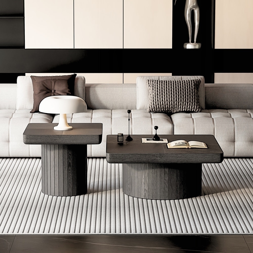 Wood Nesting Coffee Table Set