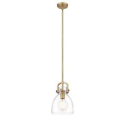 Innovations Lighting Newton Bell - 1 Light 8" Stem Hung Pendant