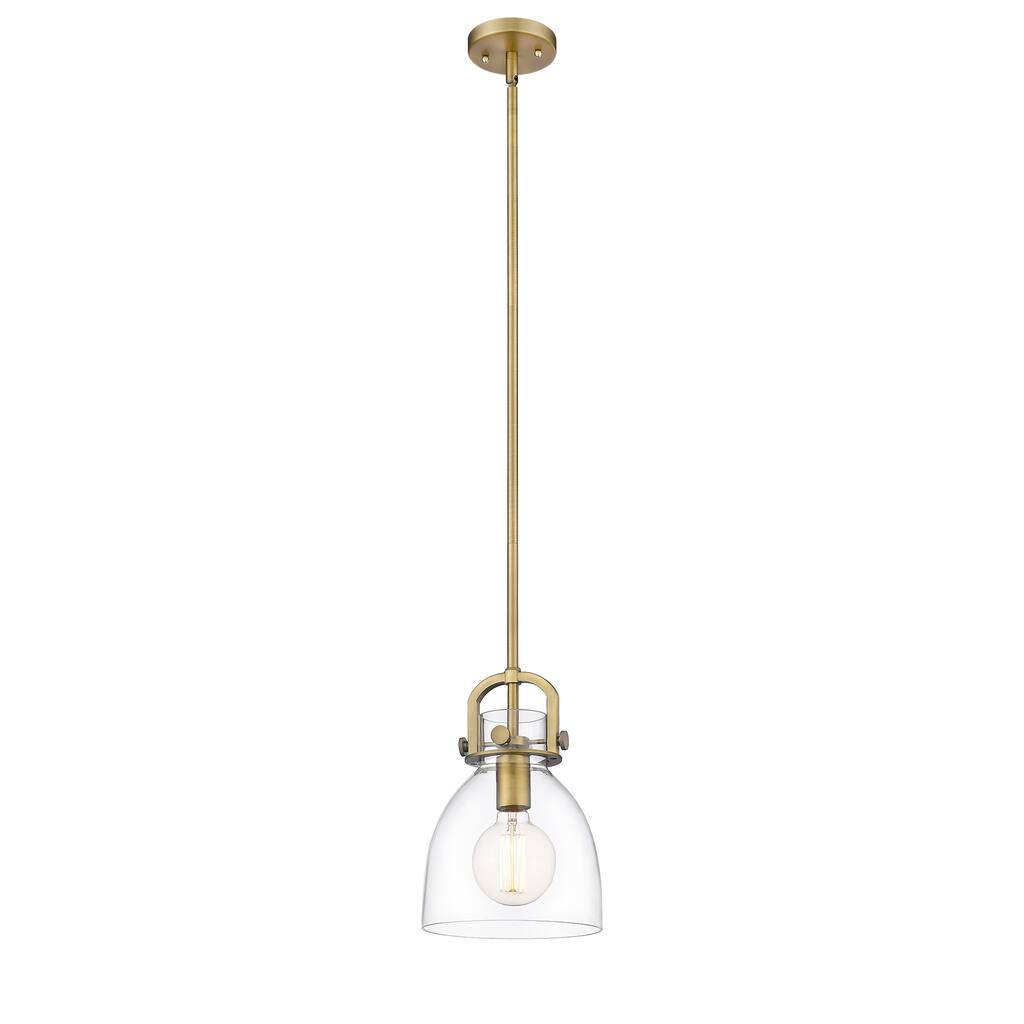 Innovations Lighting Newton Bell - 1 Light 8" Stem Hung Pendant