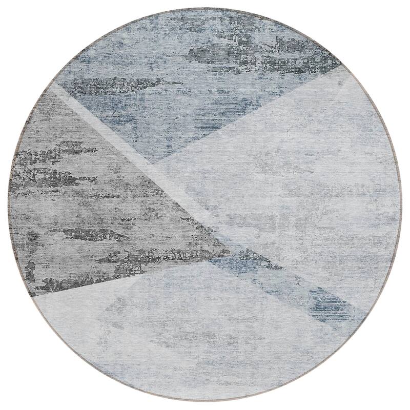 Machine Washable Indoor/ Outdoor Chantille Contemporary Geo Rug