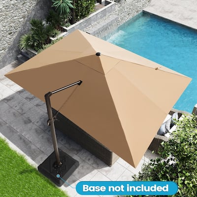 Luxury Outdoor Shade Canopy Patio Cantilever Offset Umbrella with 360-degree Rotation