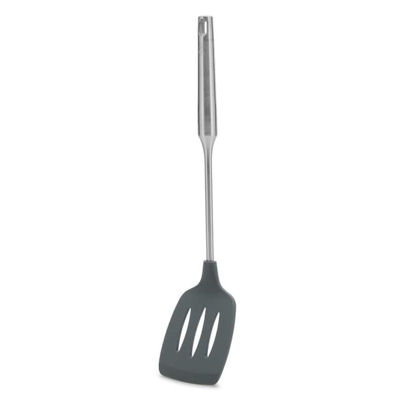 YBM Home Plastic Slotted Turner/Spatula with Stainless Steel Handle, 2415 - 15"