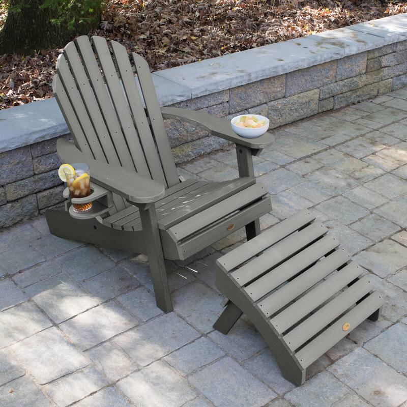 Mandalay Outdoor Chair, Ottoman, and Cupholder Set