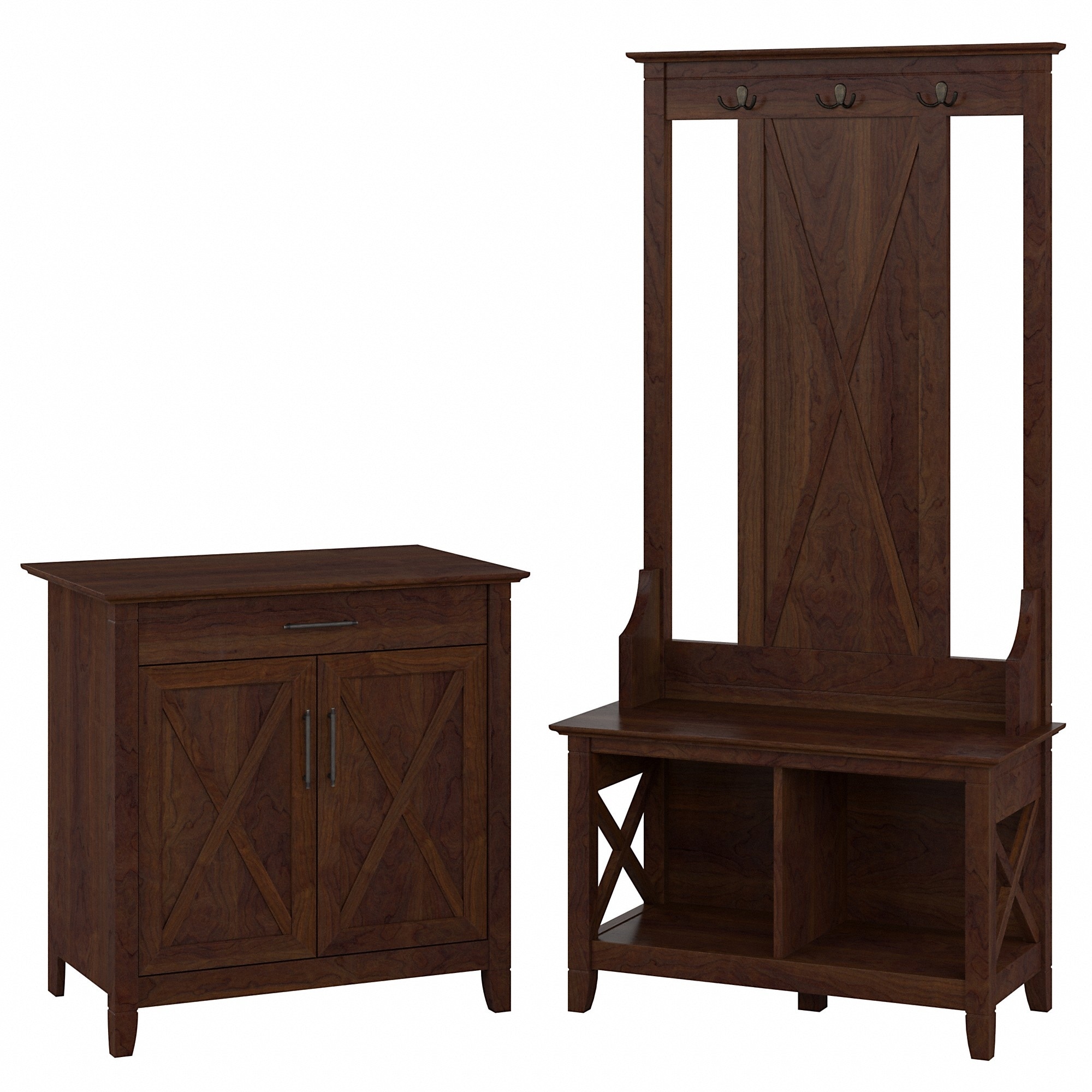 Key West Entryway Storage Set with Armoire Cabinet by Bush Furniture - On  Sale - Bed Bath & Beyond - 34238054