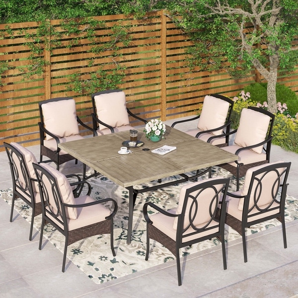 Outdoor dining sets for 8 clearance discount