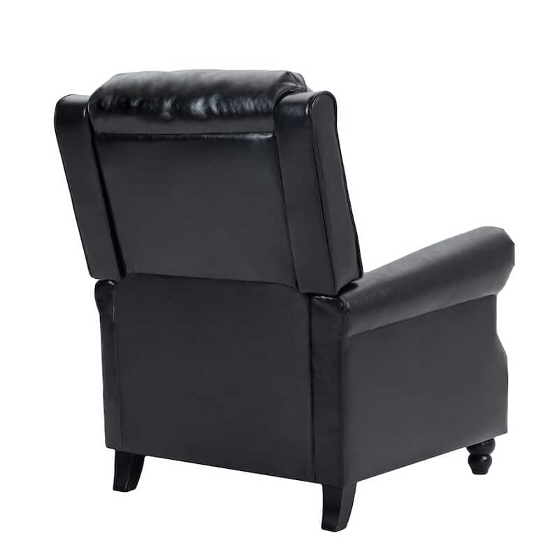 2 Set Modern Padded Seat Recliner Chair with PU Leather/Fabric