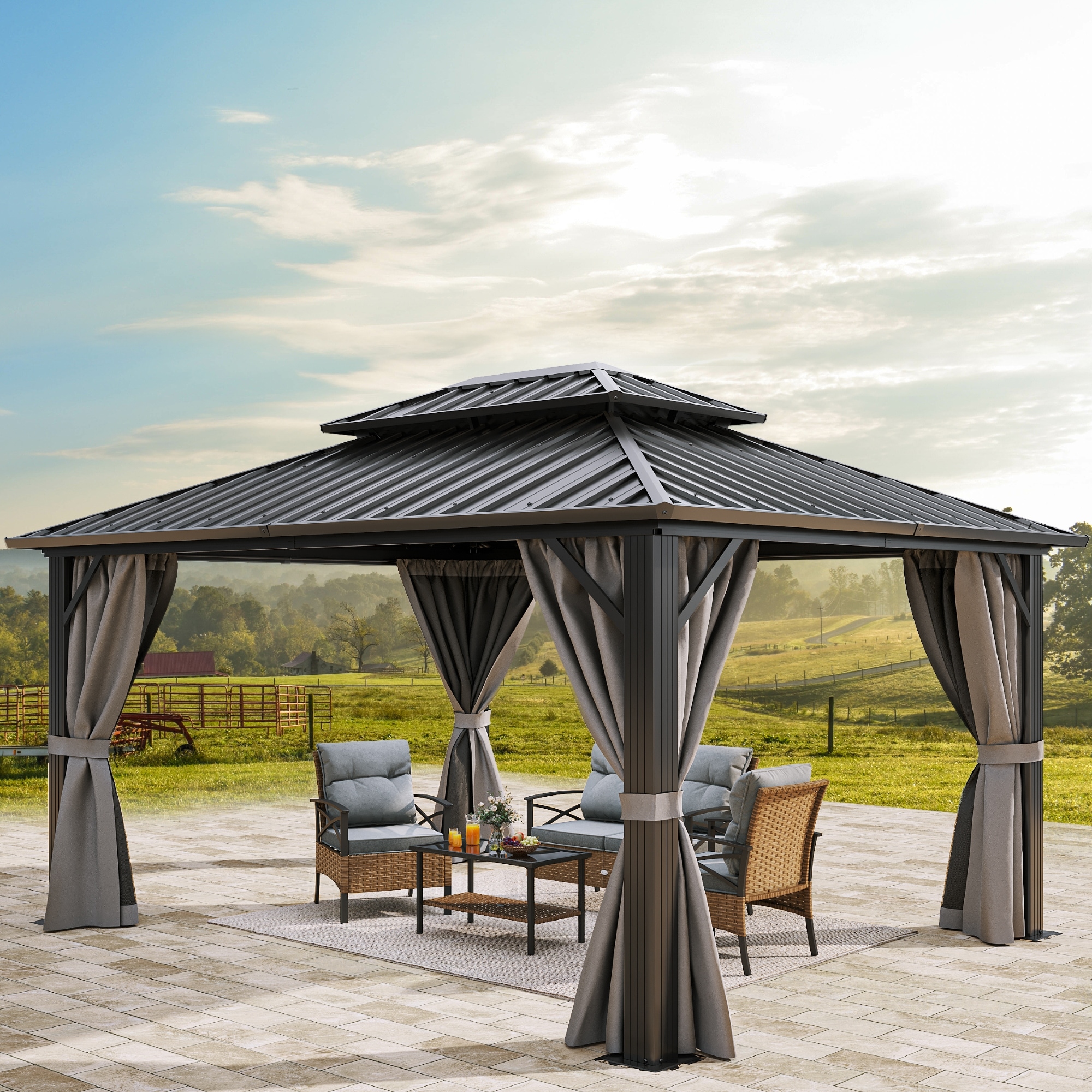 Outdoor Metal Canopy Gazebo On Sale Bed Bath & Beyond 39862938