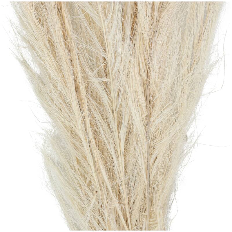 White Dried Plant Feather Like Leaves Home Decor Natural Foliage with Stems