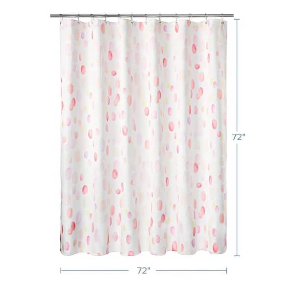dimension image slide 1 of 6, Painter Dots Texture Shower Curtain