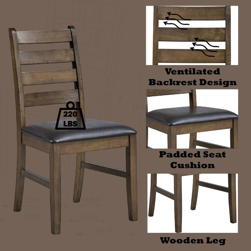 Comfortable and Stylish Side Chair Set with Padded Cushions and Sturdy Construction