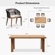 preview thumbnail 7 of 9, PURPLE LEAF 11 Pieces Outdoor Dining Set Metal Rattan Furniture Set for Lawn Backyard Patio Dining Set