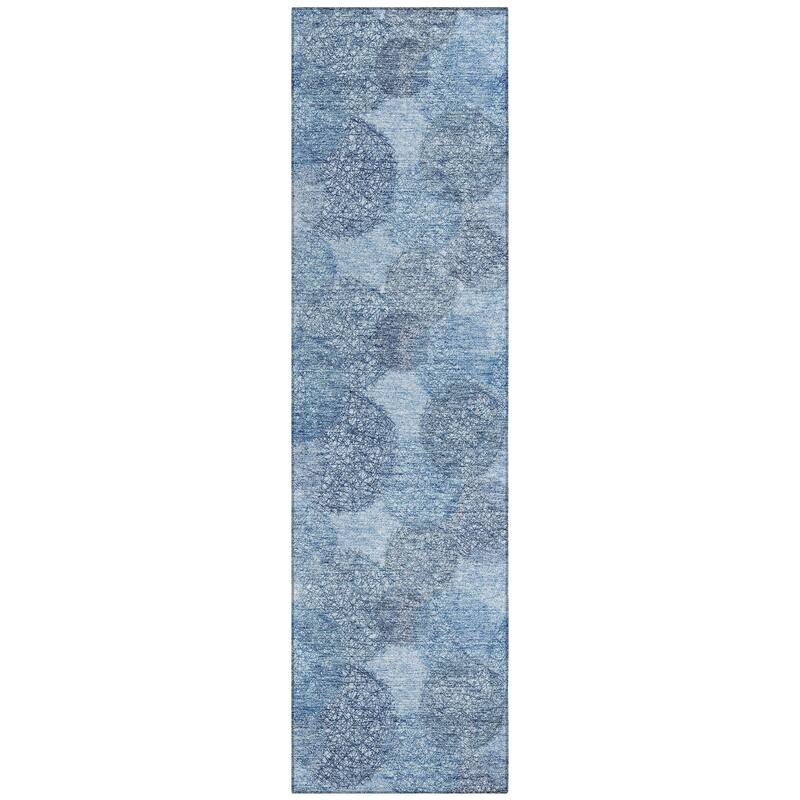 Machine Washable Indoor/ Outdoor Boho Sphere Chantille Rug