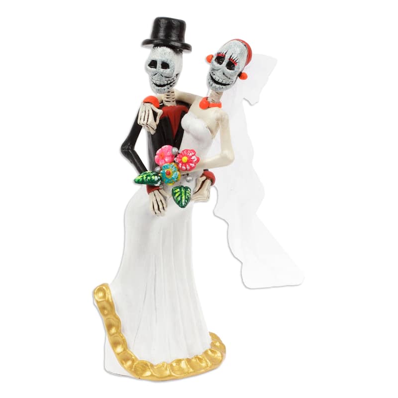 Novica Handmade Catrin Marriage Ceramic Sculpture