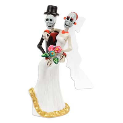 Novica Handmade Catrin Marriage Ceramic Sculpture