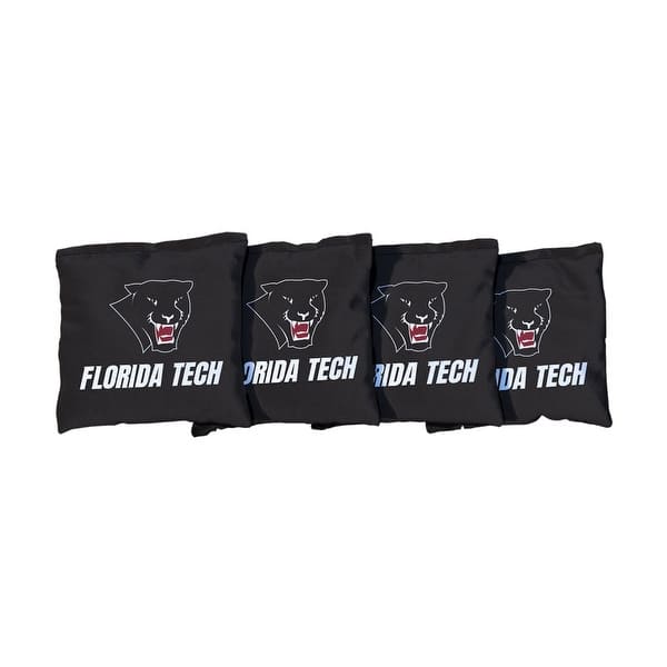 slide 2 of 3, Florida Tech FIT Panthers Black Cornhole Bags All-Weather Resin Filled