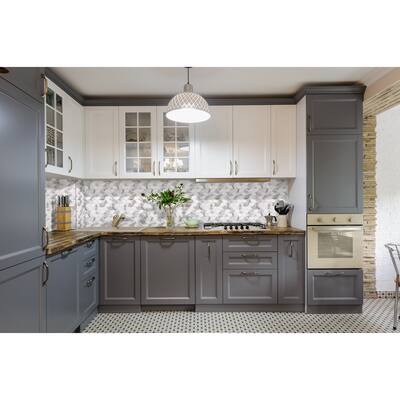 The Tile Life Santorini Braid 12x12 Polished Marble Mosaic Floor, Backsplash & Wall Tile