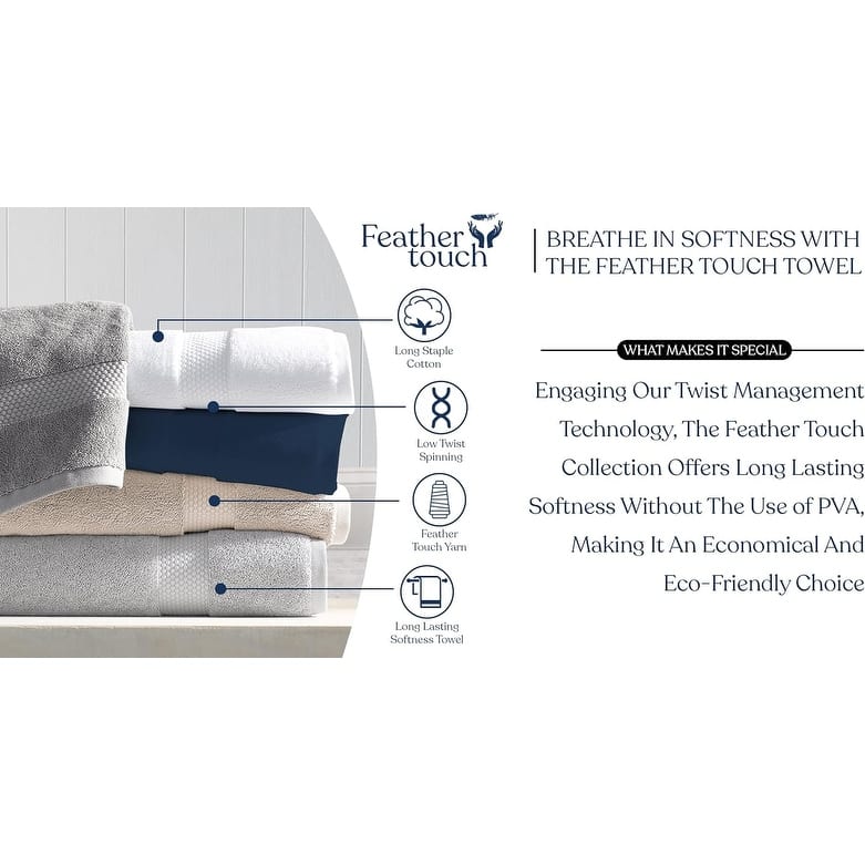 Delara Organic Cotton Luxuriously Plush Bath Towel, GOTS & OEKO-TEX Certified, 650 GSM Long Staple, Quick Dry & Ultra-Absorbent