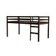 preview thumbnail 10 of 8, Stylish & Simple Solid Wooden Twin Loft Bed with Ladder, Sturdy Construction & Safety Guaranteed, Space-saving, Espresso