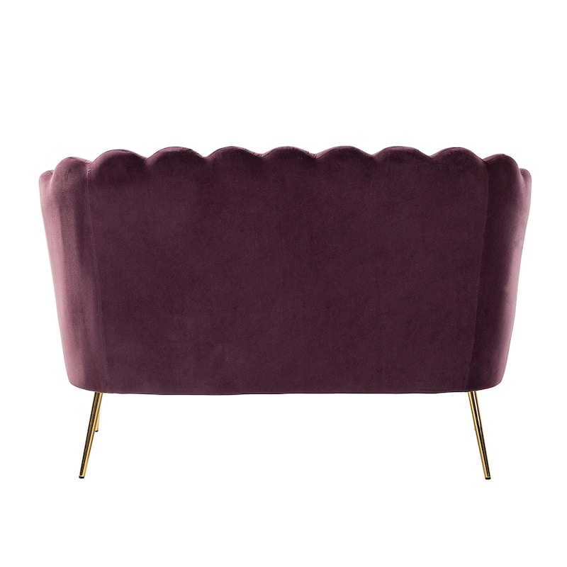 Xabier 52''Loveseat with Flower Shaped Back Design