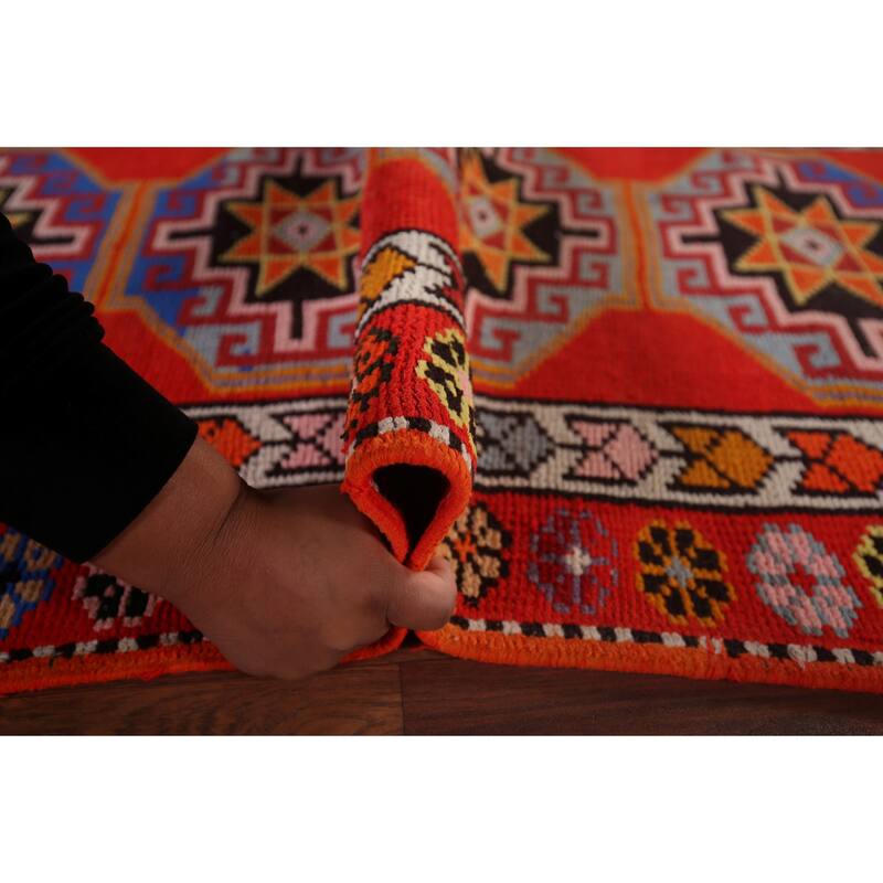 Anatolian Oriental Runner Rug Hand-Knotted Wool Carpet - 3'0"x 12'7"