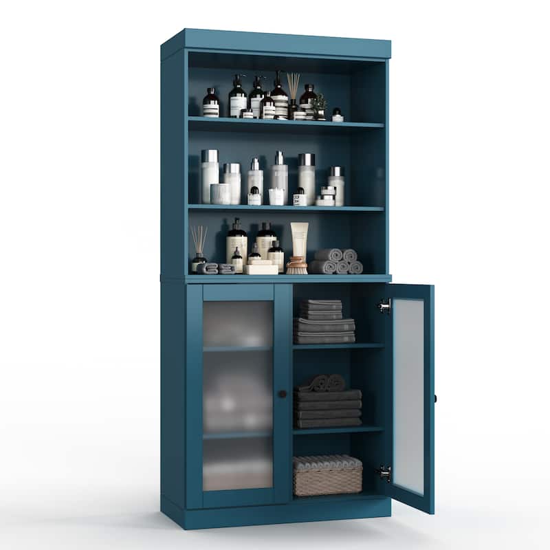 100% Solid Wood 32" Bathroom Cabinet with Optional Doors by Palace Imports