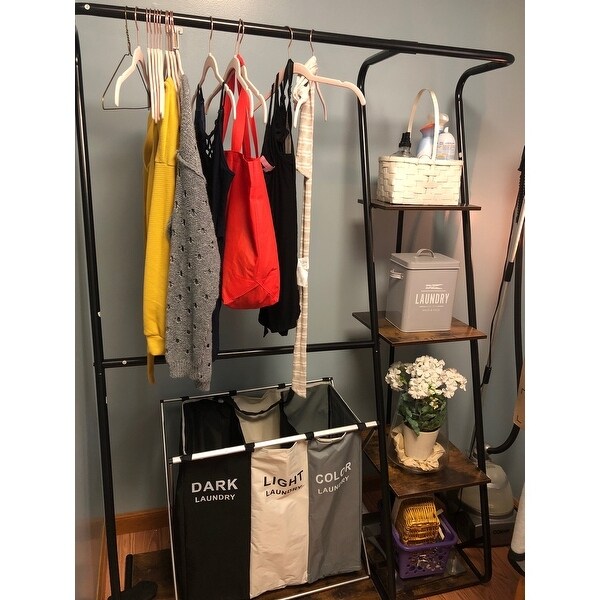 Top Product Reviews For Honey Can Do Rustic Z Frame Wardrobe With Shelves 21353902 Overstock