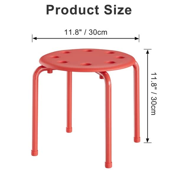 dimension image slide 0 of 5, Stacking Stools Portable with Metal Frame Stack Nesting Stools ColorfulStackable Bar Stools Chairs (Set of 6 or 8)
