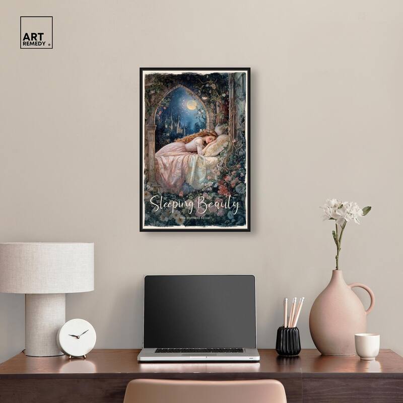 Classic Sleeping Beauty Canvas by Art Remedy