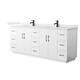 Option White / Giotto Quartz Top / Matte Black Hardware