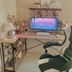 preview thumbnail 15 of 113, Small L Shaped Desk with Storage Shelves Corner Computer Desk