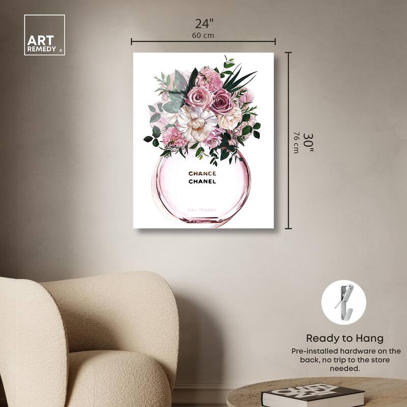 Floral Chance Fragrance Acrylic by Art Remedy, Ready to Hang