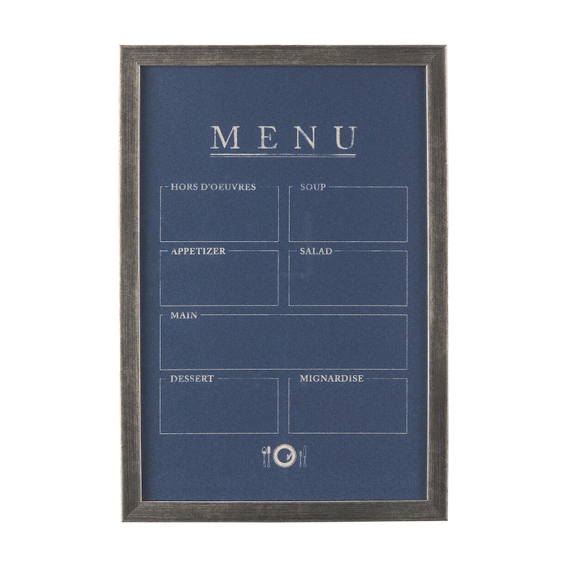 Menu II Framed Art Print