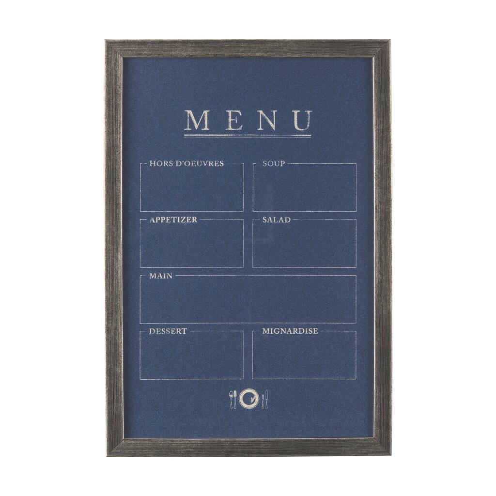 Menu II Framed Art Print